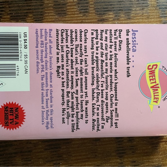 Jessica's Secret Diary Volume III (Sweet Valley High) - Paperback - GOOD - Picture 2 of 5